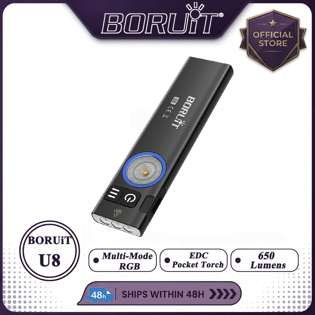 Cycling To Work - BORUiT U8 650LM EDC LED懐中電灯 タイプC充電式