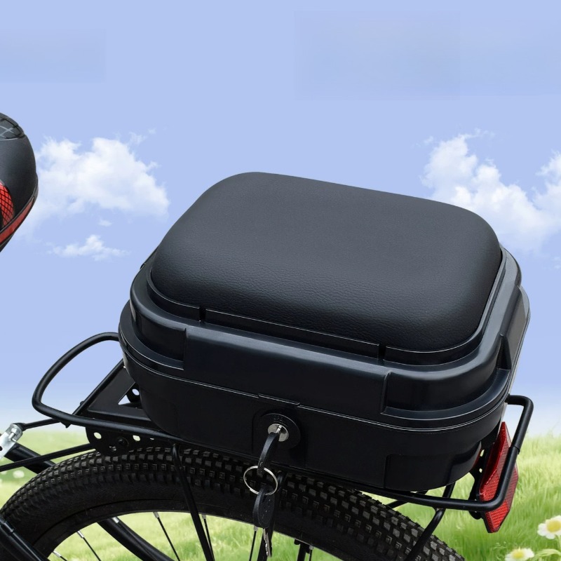 Panniers Waterproof Rear - 厚手のPP製自転車用パニア、汎用防水リアボックス、高さ調整可能な収納ボックス、耐圧性、安全な自転車用アクセサリー。