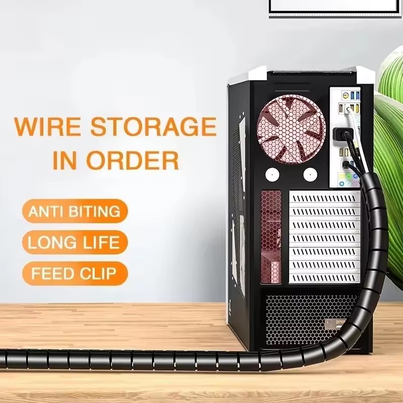 2M/1M 柔軟性のあるスパイラルケーブル保護チューブ、ケー - Cable Lock Flexible のレビューと価格